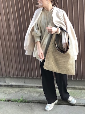 「ap retro（アプレトロ）のアイテム（ブルゾン）」を使った、uaさん（レディース・153cm）の春コーディネート