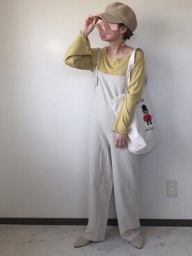 「JOURNAL STANDARD relume（ジャーナルスタンダード　レリューム）のアイテム（オールインワン・サロペット）」を使った、uaさん（レディース・153cm）の春コーディネート