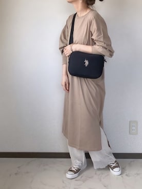 「クリスプ」｜「アイテム（アクセサリー）」を使った、uaさん（レディース・153cm）の春コーディネート