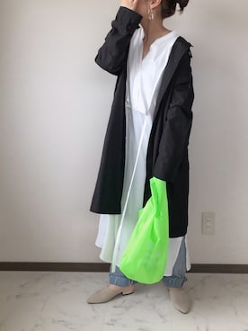 「クリスプ」｜「アイテム（その他アウター）」を使った、uaさん（レディース・153cm）の春コーディネート