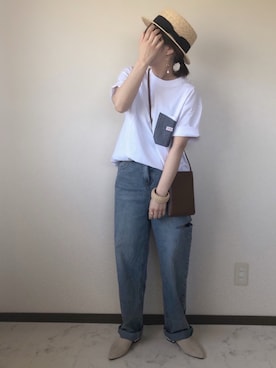 「polcadot」｜「アイテム（アクセサリー）」を使った、uaさん（レディース・153cm）の春コーディネート