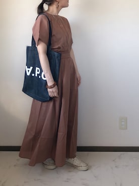 「CONVERSE（コンバース）のconverse（コンバース） ALL STAR OX（オールスターOX）（スニーカー）」を使った、uaさん（レディース・153cm）の春コーディネート