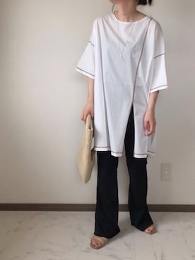 「byあしながおじさん」｜「アイテム（その他）」を使った、uaさん（レディース・153cm）の春コーディネート