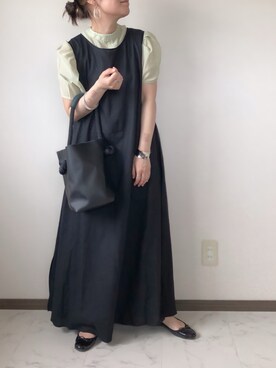 「petitcro（プティクロ）のpetitcro  ワイドバングル PCKB1901001（バングル/リストバンド）」を使った、uaさん（レディース・153cm）の春コーディネート