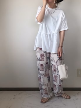 「byあしながおじさん」｜「アイテム（アクセサリー）」を使った、uaさん（レディース・153cm）の春コーディネート