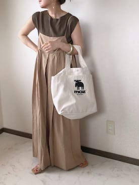 「URBAN RESEARCH ROSSO」｜「アイテム（オールインワン・サロペット）」を使った、uaさん（レディース・153cm）の夏コーディネート