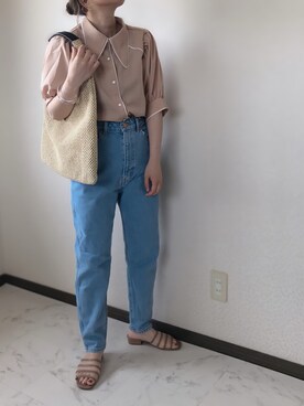 「アンブルネージュ」｜「アイテム（パンツ）」を使った、uaさん（レディース・153cm）の夏コーディネート