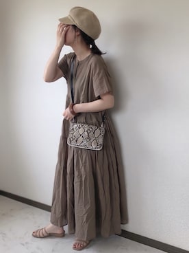 「byあしながおじさん」｜「アイテム（ワンピース/ドレス）」を使った、uaさん（レディース・153cm）の夏コーディネート