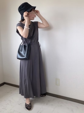「polcadot」｜「アイテム（ワンピース/ドレス）」を使った、uaさん（レディース・153cm）の夏コーディネート
