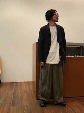 「CASEY CASEY（ケイシーケイシー）のアイテム」を使った、HASHIMOTOさん（メンズ・168cm）の春コーディネート