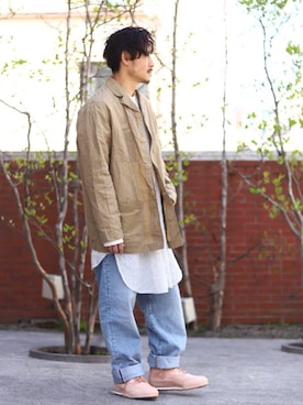 「Acne Studios（アクネストゥディオズ）のアイテム」を使った、HASHIMOTOさん（メンズ・168cm）の春コーディネート