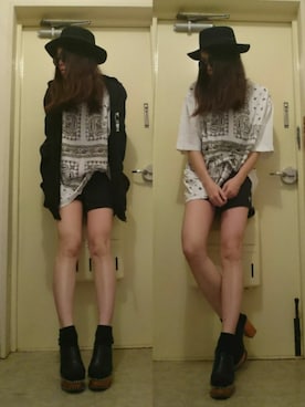 「MOUSSY（マウジー）のWOODEN SOLE SABOT（サンダル）」を使った、NnF★K15さん（レディース・167cm）の冬コーディネート