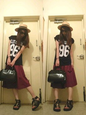 NnF★K15さん（レディース・167cm）の夏コーディネート