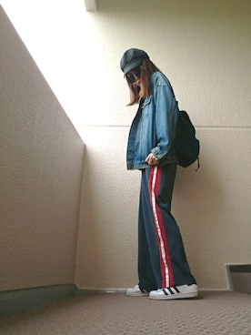 「Rodeo Crowns（ロデオクラウンズ）のアイテム（デニムジャケット）」を使った、NnF★K15さん（レディース・167cm）の春コーディネート