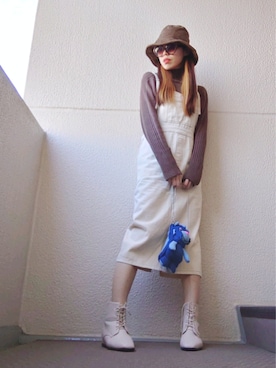 「RODEO CROWNS WIDE BOWL（ロデオクラウンズワイドボウル）のアイテム（財布/小物）」を使った、NnF★K15さん（レディース・167cm）の冬コーディネート
