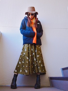 「moussy」｜「アイテム（ブルゾン）」を使った、NnF★K15さん（レディース・167cm）の冬コーディネート