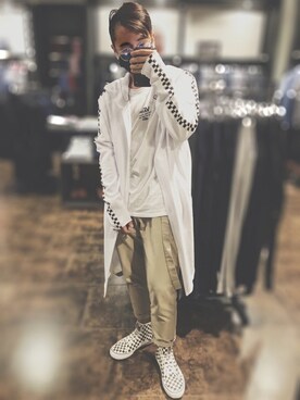「ZARA（ザラ）のアイテム（モッズコート）」を使った、Kevin Hansonさん（メンズ・170cm）の秋コーディネート