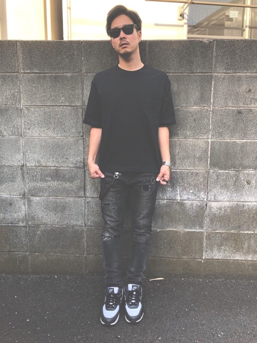 ATTACHMENTのウォレットチェーンを使ったメンズ人気ファッション