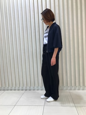 「M/M ATTACHMENT（エムエムアタッチメント）のアイテム（パンツ）」を使った、HONTOMOさん（レディース・161cm）の春コーディネート