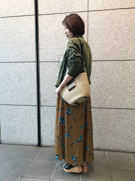 「M/M ATTACHMENT（エムエムアタッチメント）のアイテム（ワンピース/ドレス）」を使った、HONTOMOさん（レディース・161cm）の春コーディネート