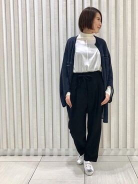 「B2nd」｜「アイテム（デニムジャケット）」を使った、HONTOMOさん（レディース・161cm）の秋コーディネート