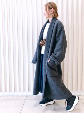 「Nunoo（ヌノー）のアイテム」を使った、HONTOMOさん（レディース・161cm）の秋コーディネート