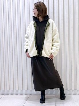 「surt（サート）のアイテム（ワンピース/ドレス）」を使った、HONTOMOさん（レディース・161cm）の冬コーディネート