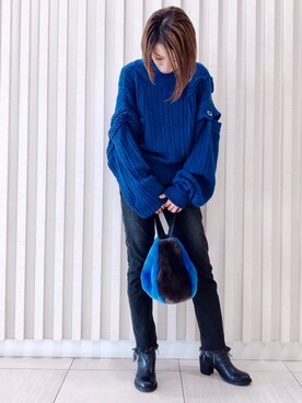 HONTOMOさん（レディース・161cm）の冬コーディネート