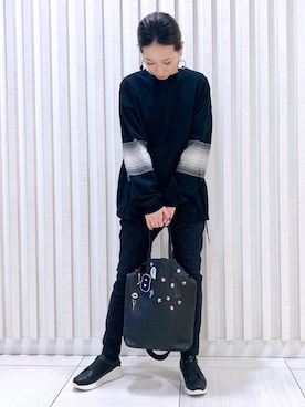 「BAGOLO（バゴロ）のアイテム」を使った、HONTOMOさん（レディース・161cm）の冬コーディネート