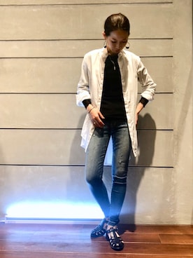「ANNE MARIE CHAGNON（アンマリーシャニョン）のアイテム」を使った、HONTOMOさん（レディース・161cm）の夏コーディネート