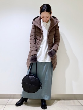 HONTOMOさん（レディース・161cm）の冬コーディネート