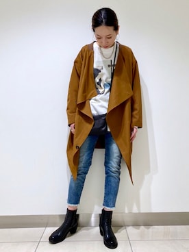 HONTOMOさん（レディース・161cm）の冬コーディネート