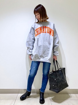 「B2nd」｜「アイテム（その他シューズ）」を使った、HONTOMOさん（レディース・161cm）の冬コーディネート