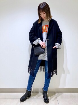 HONTOMOさん（レディース・161cm）の冬コーディネート