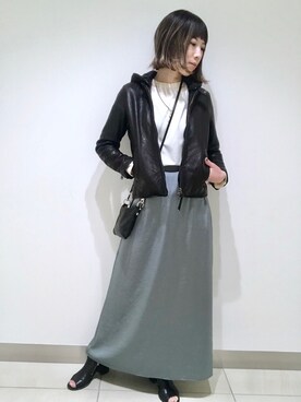 「アイテム（ブルゾン）」を使った、HONTOMOさん（レディース・161cm・30代）の春コーディネート