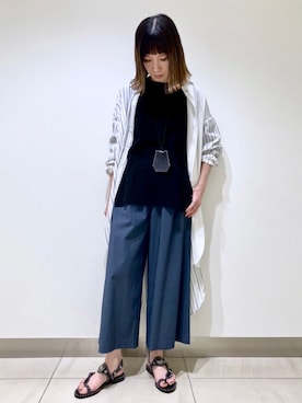 「FEMMENT（ファモン）のアイテム」を使った、HONTOMOさん（レディース・161cm）の春コーディネート