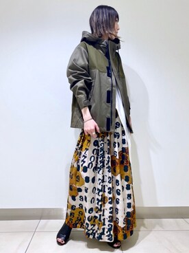 「アイテム（ブルゾン）」を使った、HONTOMOさん（レディース・161cm・30代）の春コーディネート