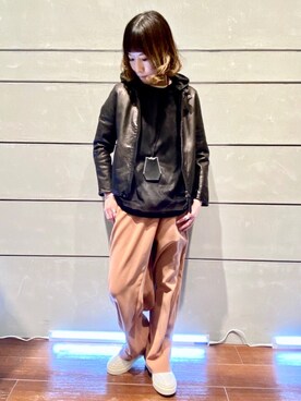 「アイテム（ブルゾン）」を使った、HONTOMOさん（レディース・161cm・30代）の春コーディネート