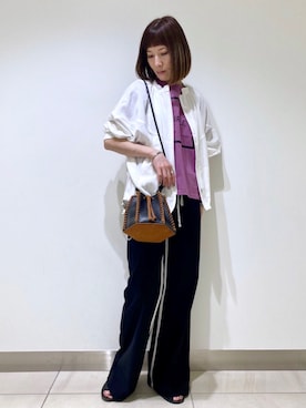 「アイテム（ブルゾン）」を使った、HONTOMOさん（レディース・161cm・30代）の春コーディネート
