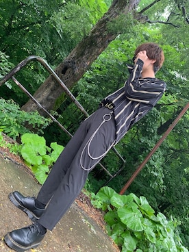「DOLCE&GABBANA（ドルチェアンドガッバーナ）のアイテム（アクセサリー）」を使った、ゆーりさん（メンズ・167cm）の夏コーディネート