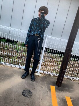 「DOLCE&GABBANA（ドルチェアンドガッバーナ）のアイテム（アクセサリー）」を使った、ゆーりさん（メンズ・168cm）の夏コーディネート
