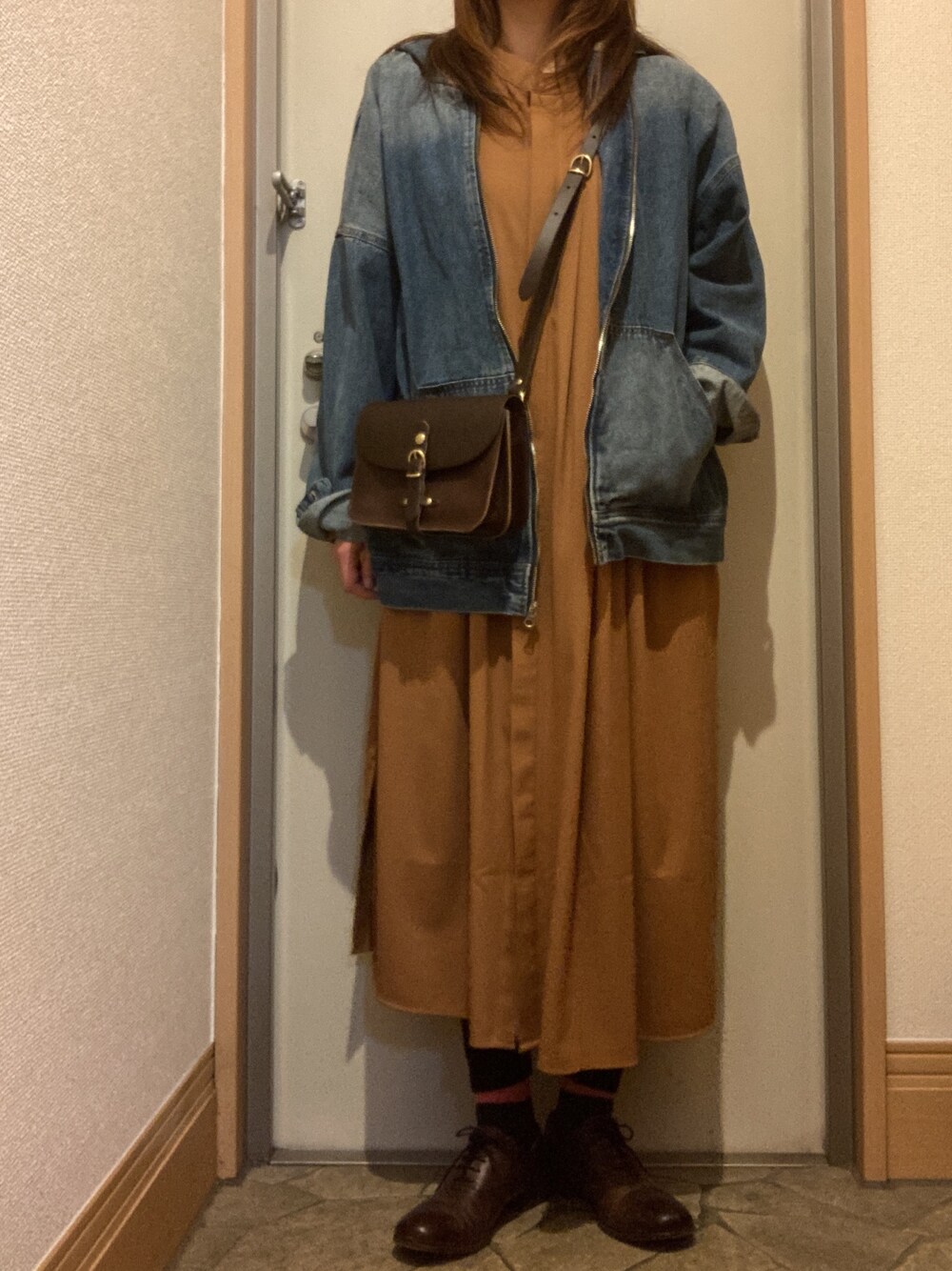 antiqua（アンティカ）の「フーデットデニムBIGジャケット