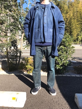 「BEAMS PLUS（ビームスプラス）のアイテム（スウェット）」を使った、boog77さん（メンズ・170cm）の冬コーディネート