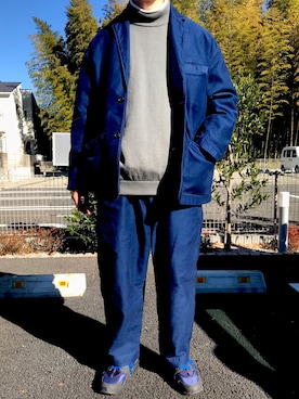 「UNIQLO（ユニクロ）のタートルネックT（長袖）（Tシャツ/カットソー）」を使った、boog77さん（メンズ・170cm）の冬コーディネート