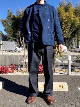 「BEAMS PLUS（ビームスプラス）のアイテム（スウェット）」を使った、boog77さん（メンズ・170cm）の冬コーディネート