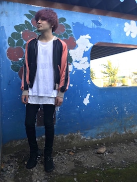 「CHRISTIAN DADA（クリスチャンダダ）のアイテム（ブルゾン）」を使った、キューピーさん（メンズ・176cm）の夏コーディネート