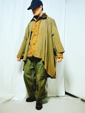 コクーンコート ユニセックスを使った人気ファッションコーディネート Wear