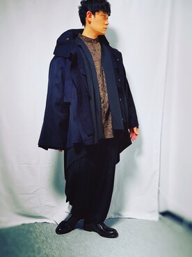 コクーンコート ユニセックスを使った人気ファッションコーディネート Wear
