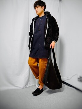 モコモコアウター のメンズ人気ファッションコーディネート Wear