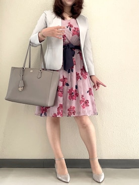 「PROPORTION BODY DRESSING（プロポーションボディドレッシング）のアイテム（ワンピース/ドレス）」を使った、halm19さん（レディース・163cm）の夏コーディネート